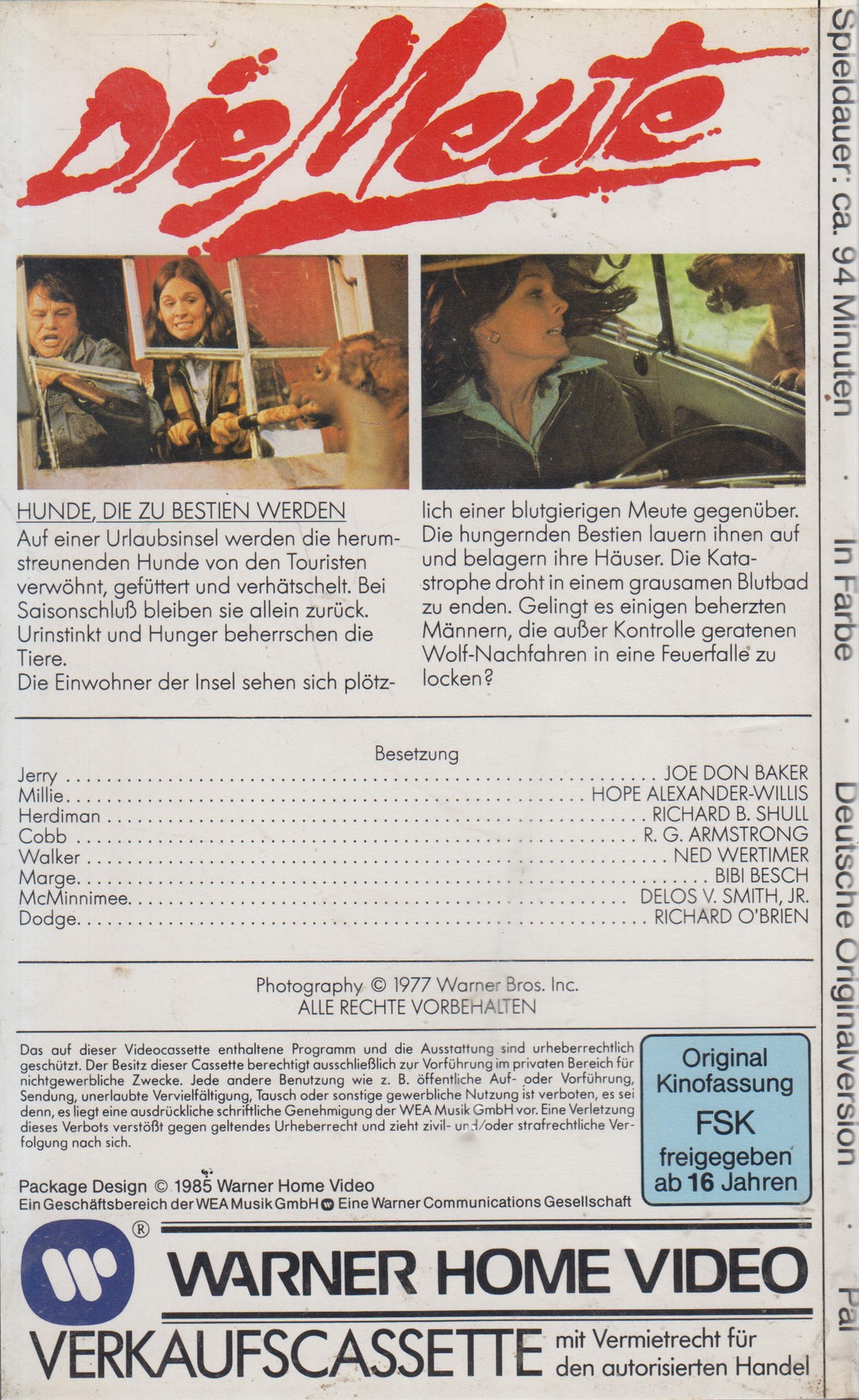 La Meute (VHS - 1985 - DE)