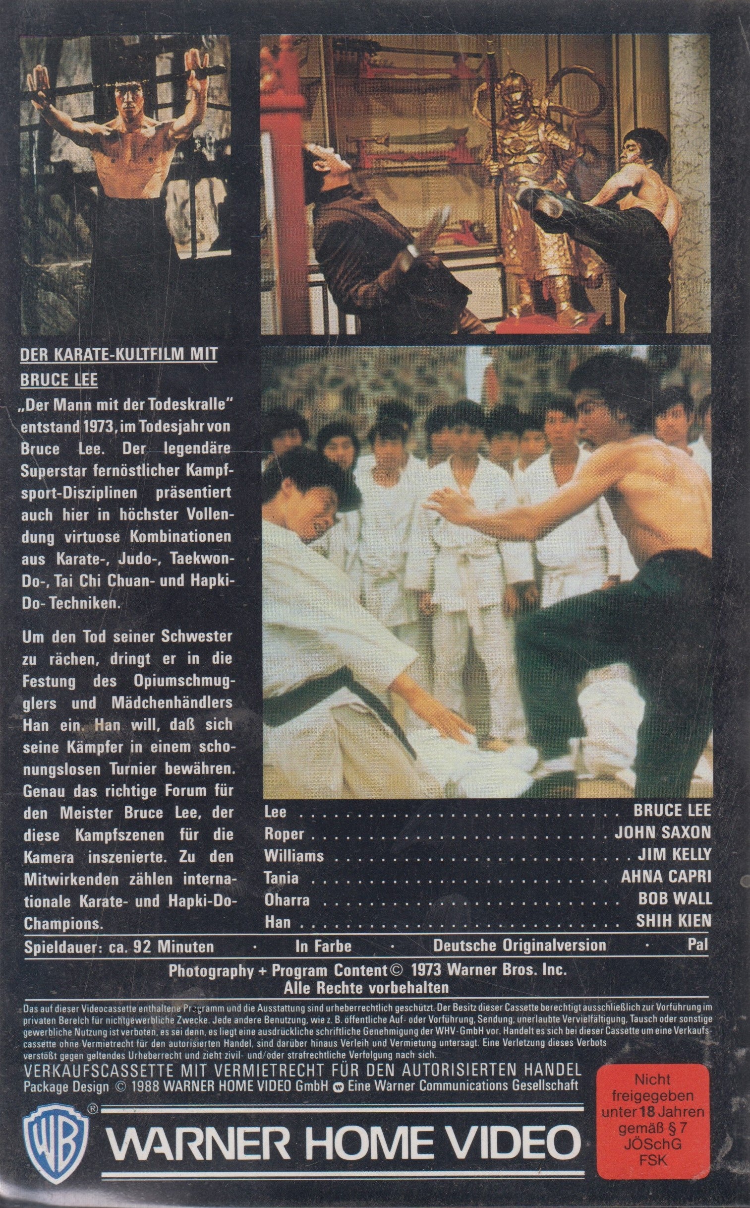 L'Homme aux griffes de la mort (VHS - 1988 - DE)