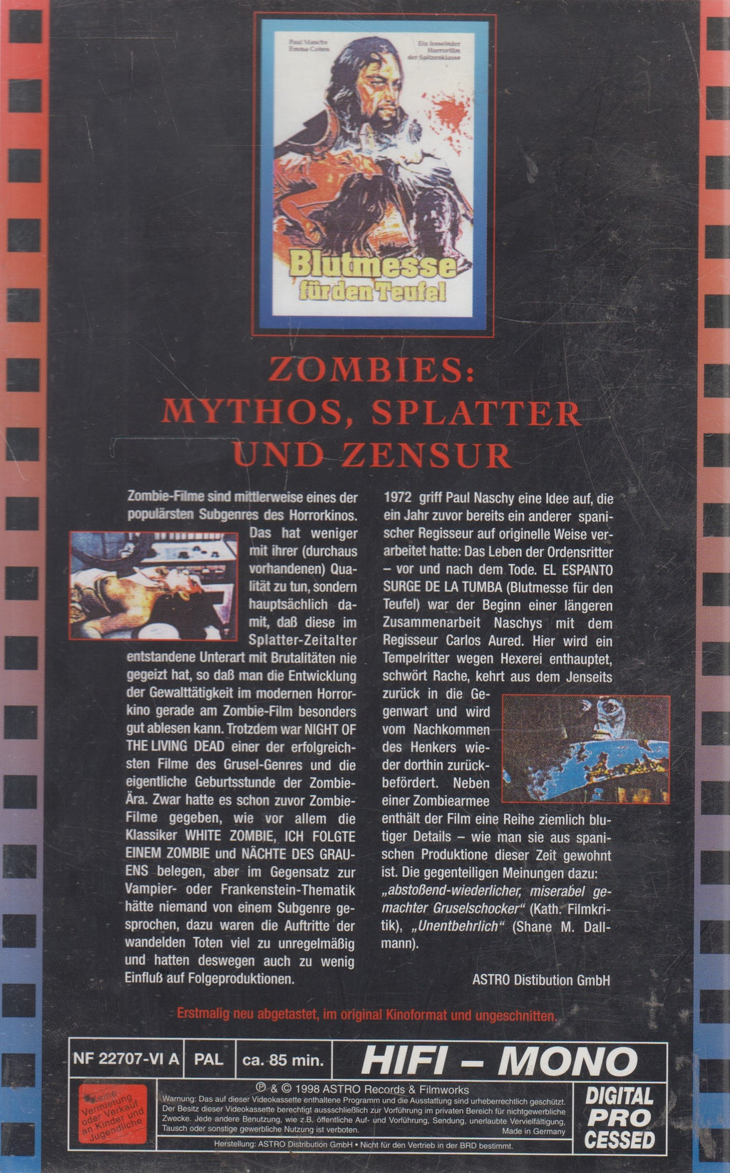 Messe de sang pour le diable (VHS - 1998 - DE)