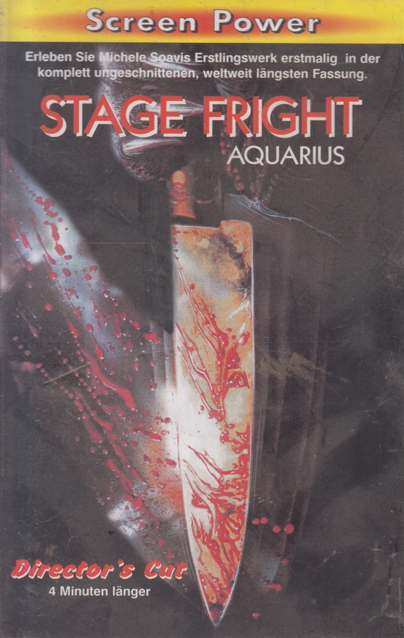 Stage Fright - Aquarius (VHS - 1998 - DE)