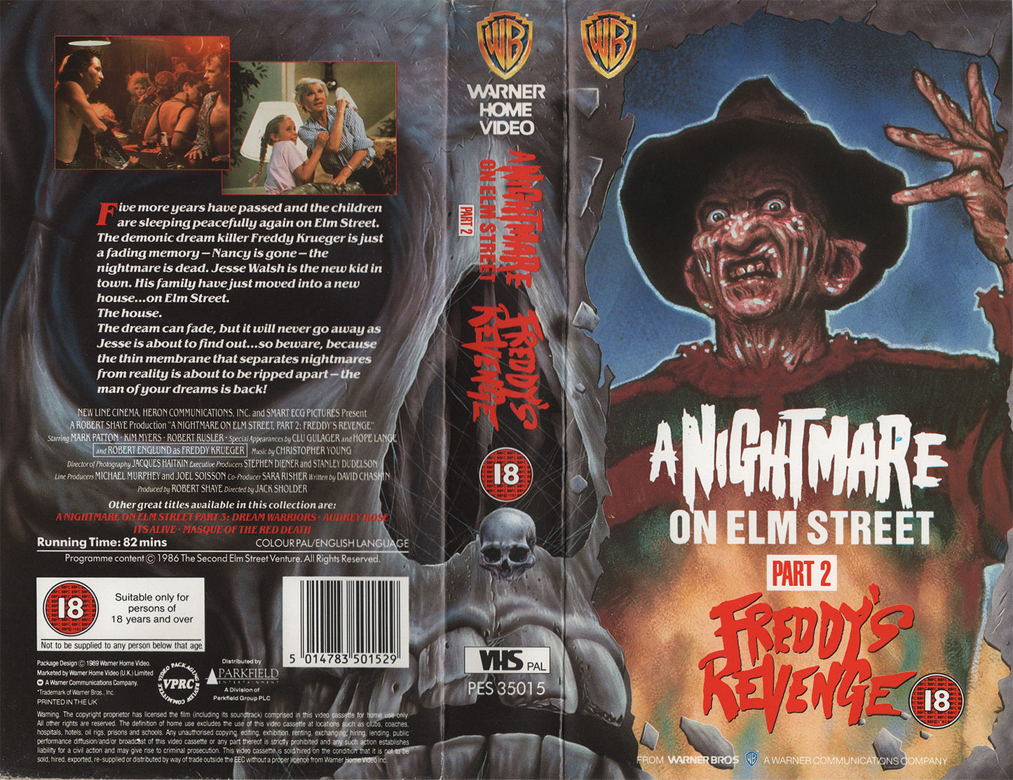 A Nightmare on Elm Street: Part 2 - Freddy's Revenge (VHS - 1989 - UK)