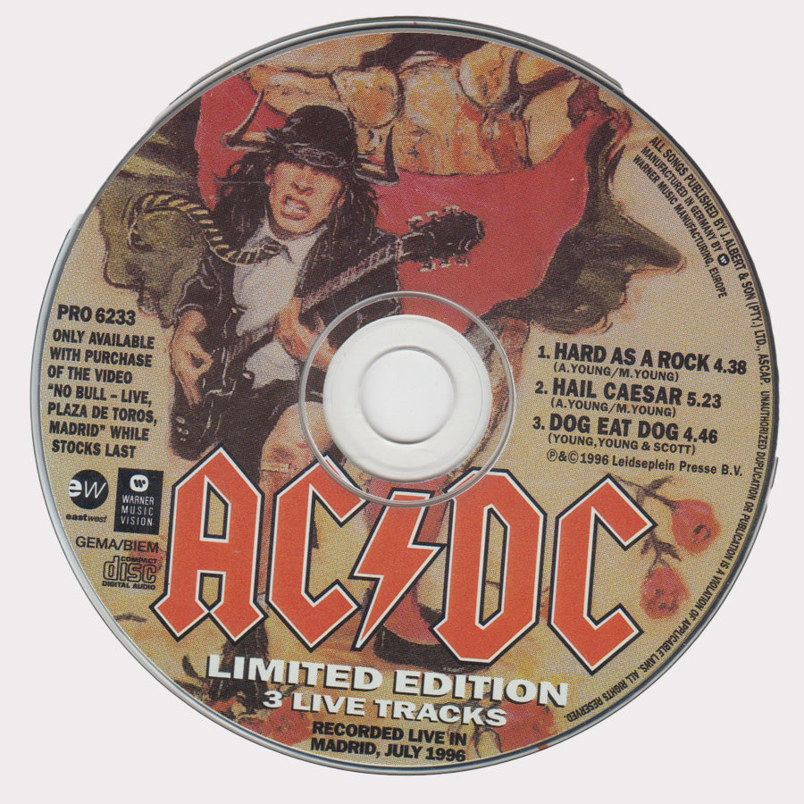 AC/DC: No Bull - Live - Plaza De Toros, Madrid (VHS+CD - 1996 - DE)