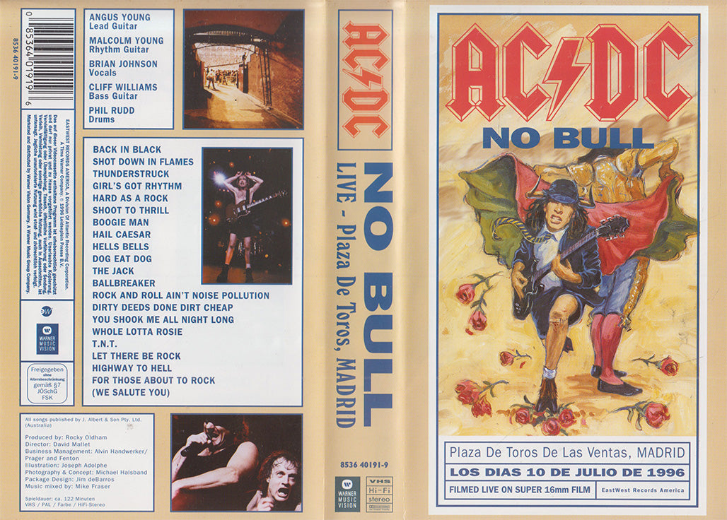 AC/DC: No Bull - Live - Plaza De Toros, Madrid (VHS+CD - 1996 - DE)