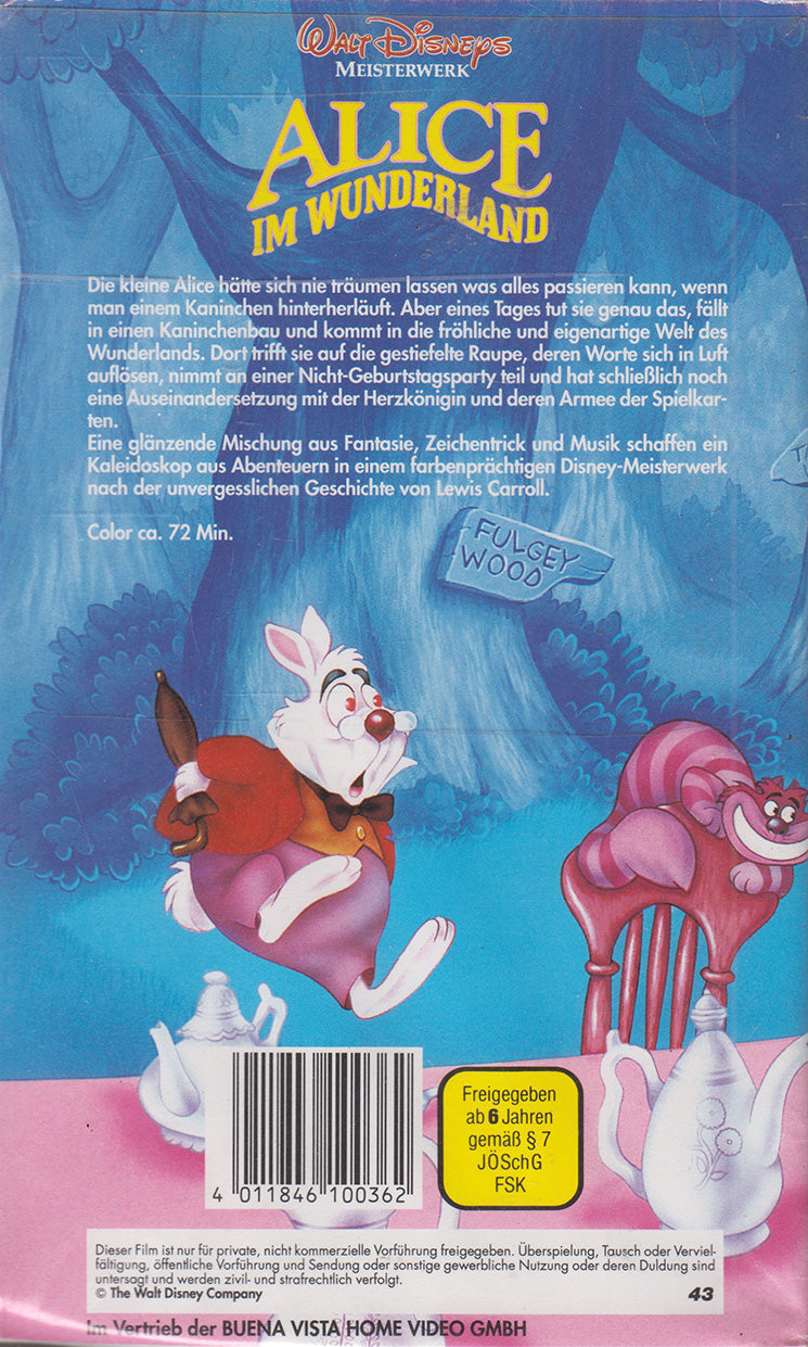Alice im Wunderland (VHS - DE)