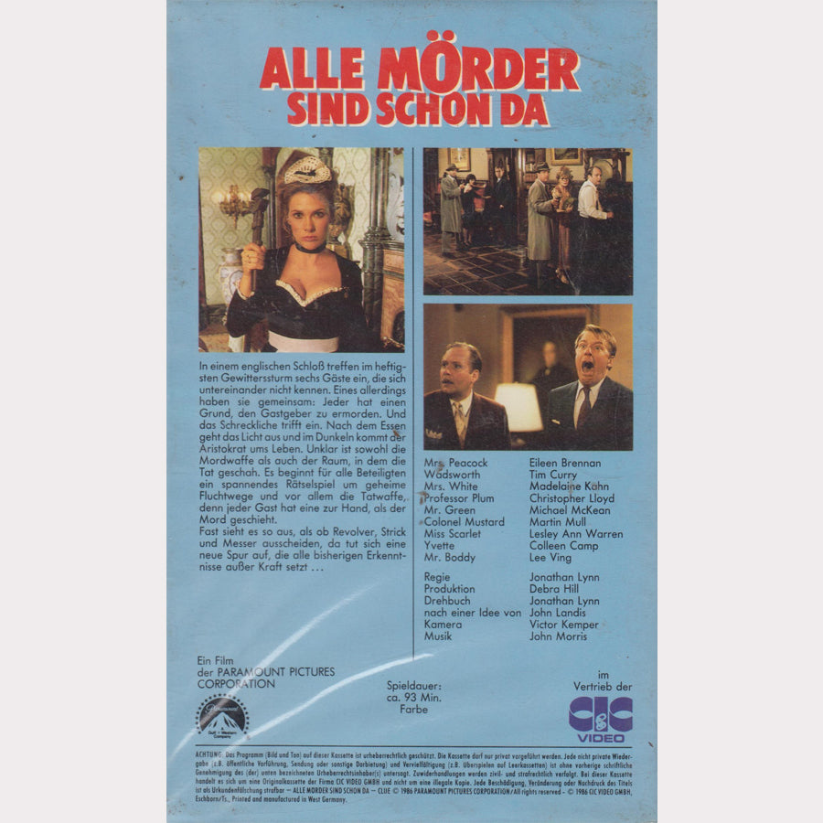 All the murderers are already here (VHS - 1986 - DE)