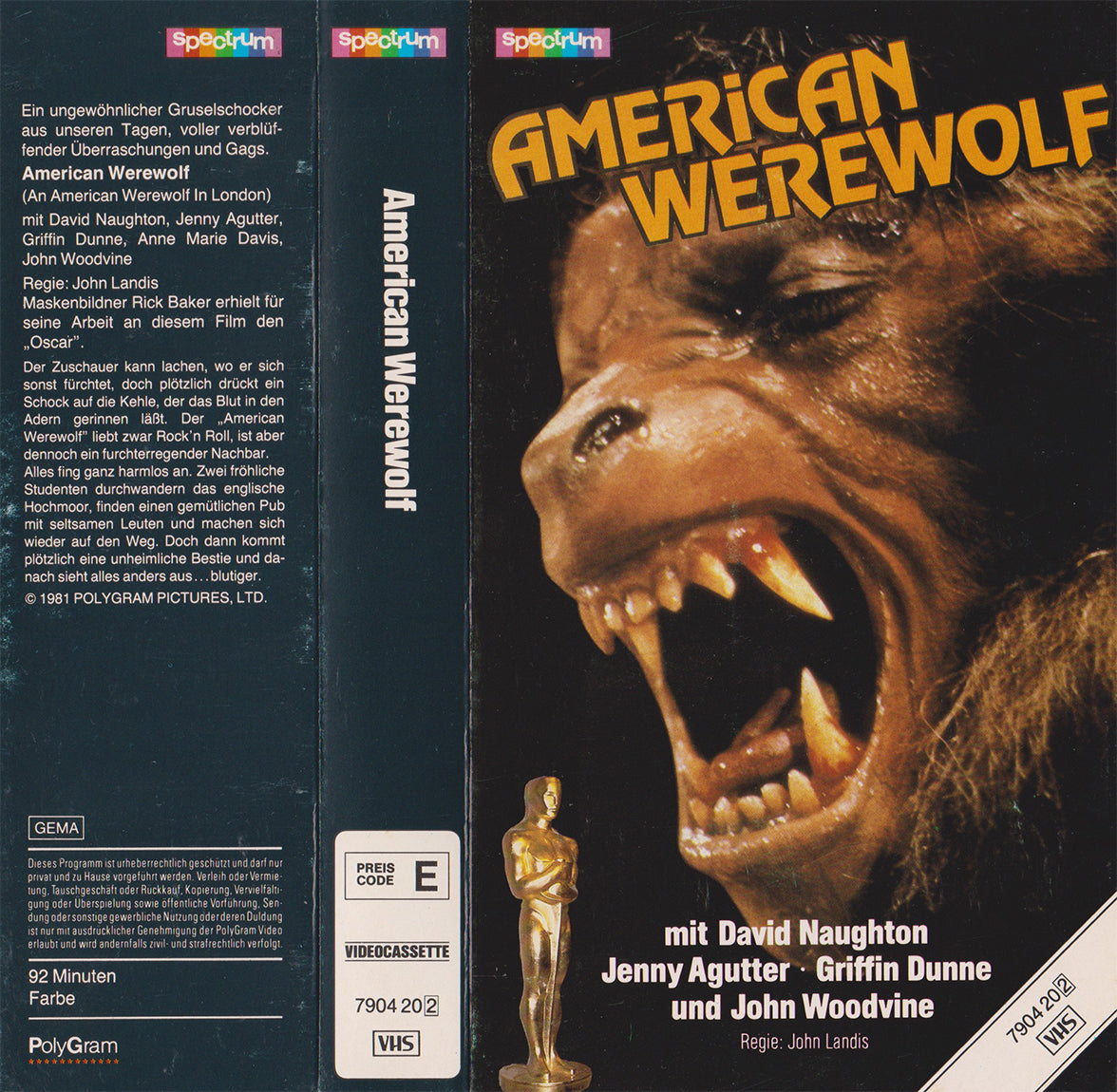 American Werewolf (VHS - 1981 - DE)