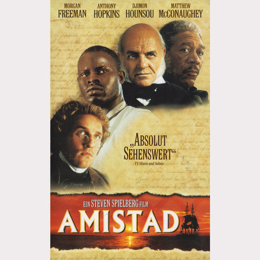 Amistad DreamWorks 1998 VHS Cover
