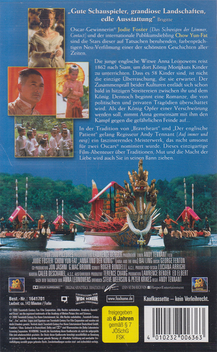 Anna et le roi (VHS - 2000 - DE)
