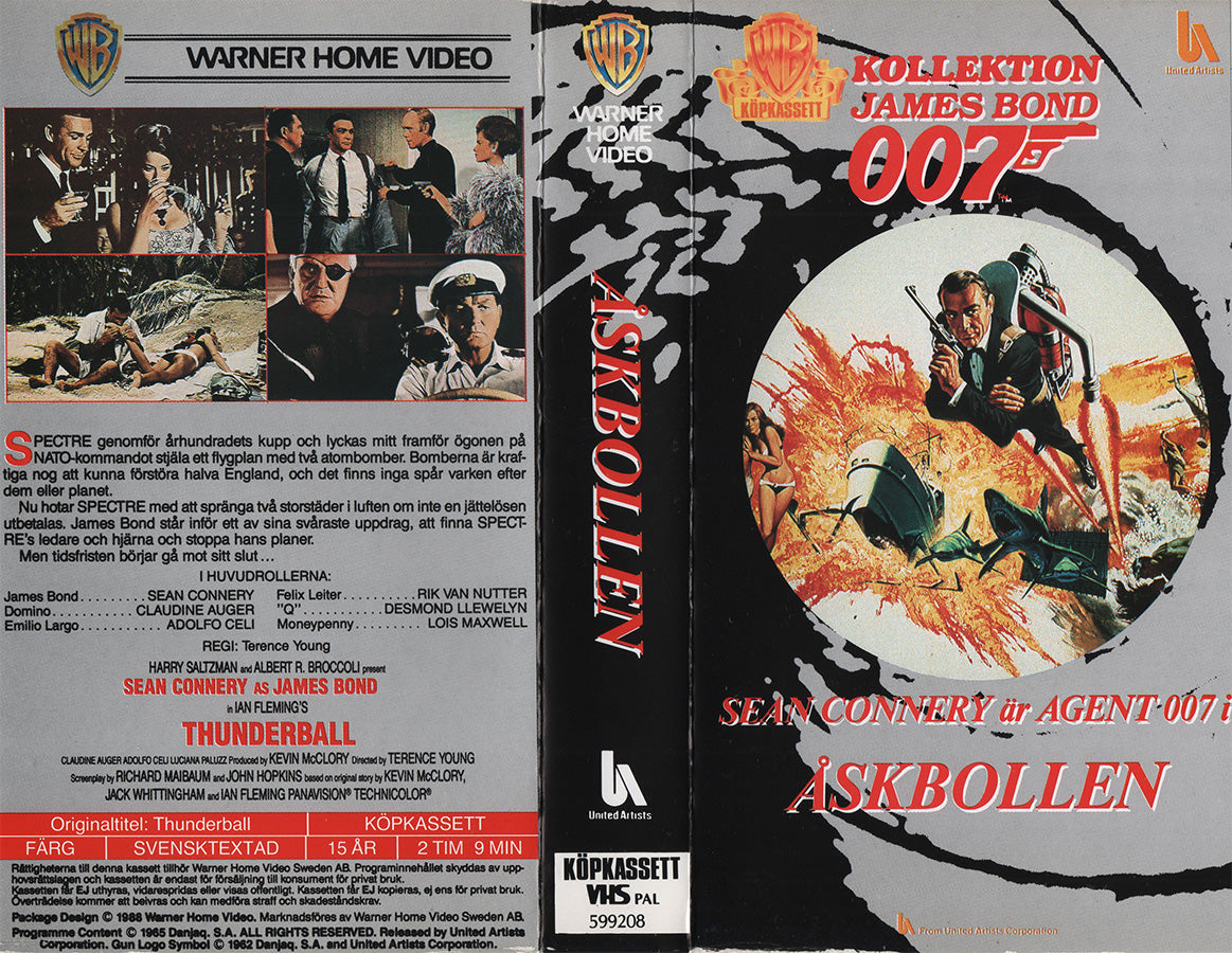 Åskbollen [James Bond 007] (VHS - 1988 - SE)