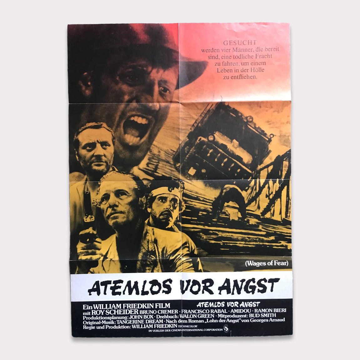 Atemlos vor Angst | DIN A1 Filmplakat