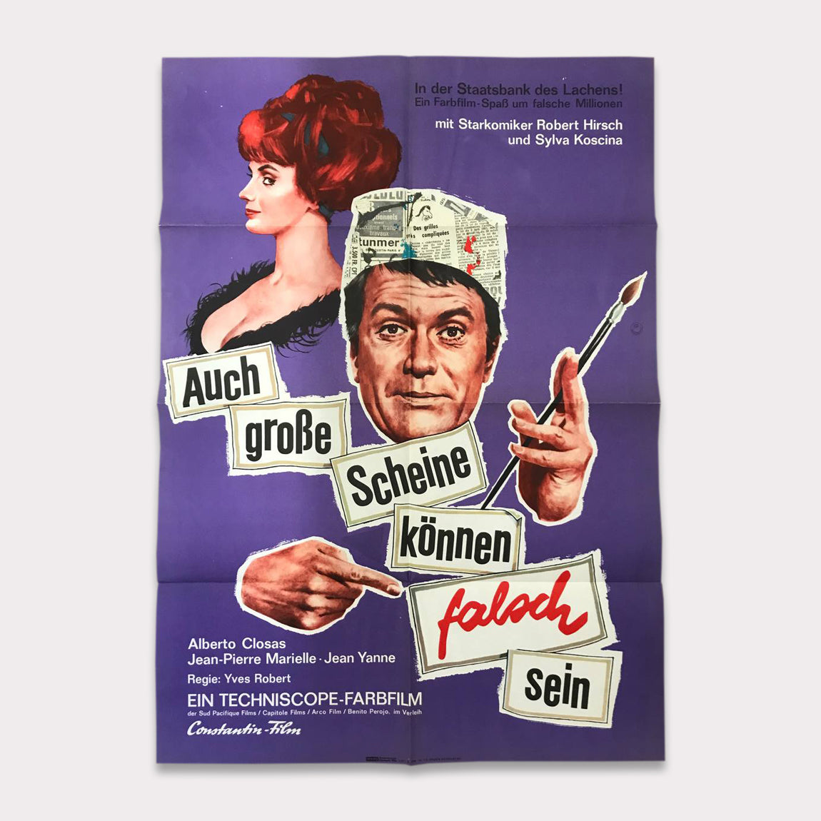 Auch große Scheine können falsch sein | DIN A1 Filmplakat