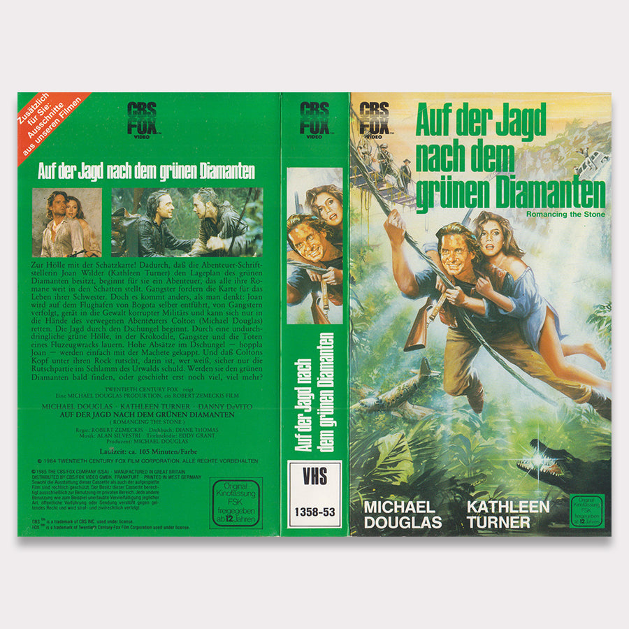 Auf der Jagd nach dem grünen Diamanten, CBS/FOX Video [VHS Einleger]