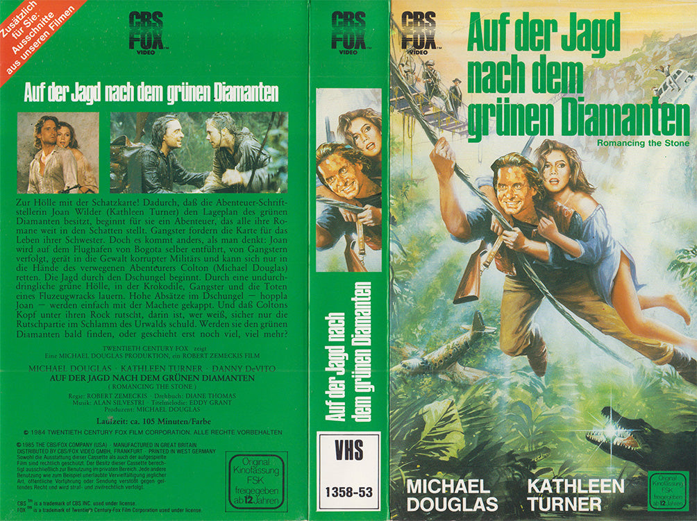 À la poursuite du diamant vert (VHS - 1985 - DE)