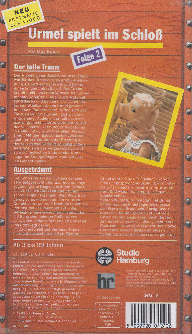Augsburger Puppenkiste: Urmel spielt im Schloss - Folge 2 (VHS - 1992 - DE)