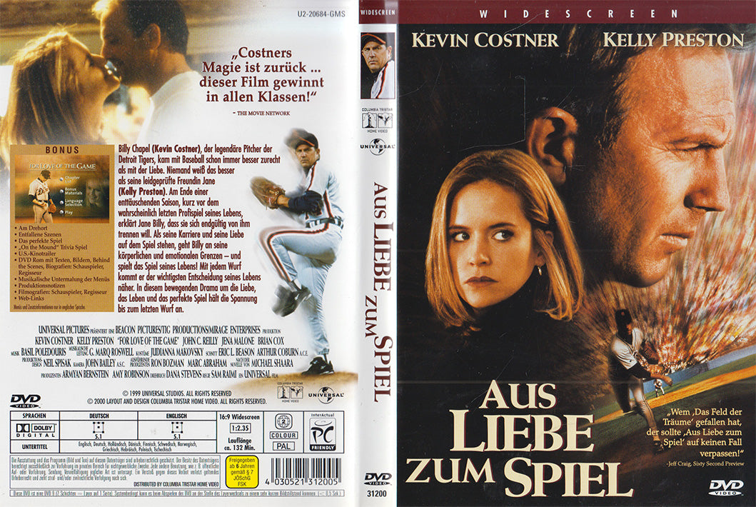 Pour l'amour du jeu (DVD - 2000 - DE)