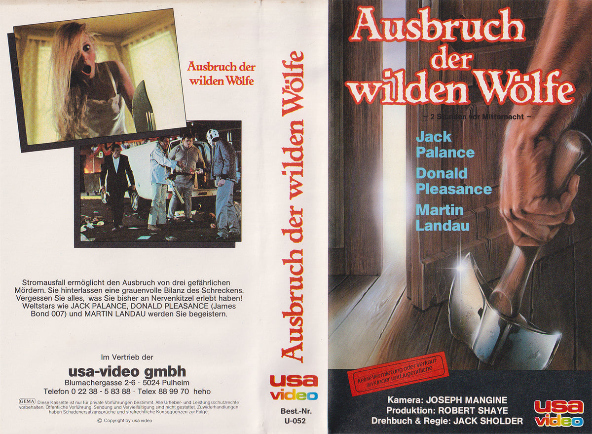 Ausbruch der wilden Wölfe - Zwei Stunden vor Mitternacht (VHS - DE)