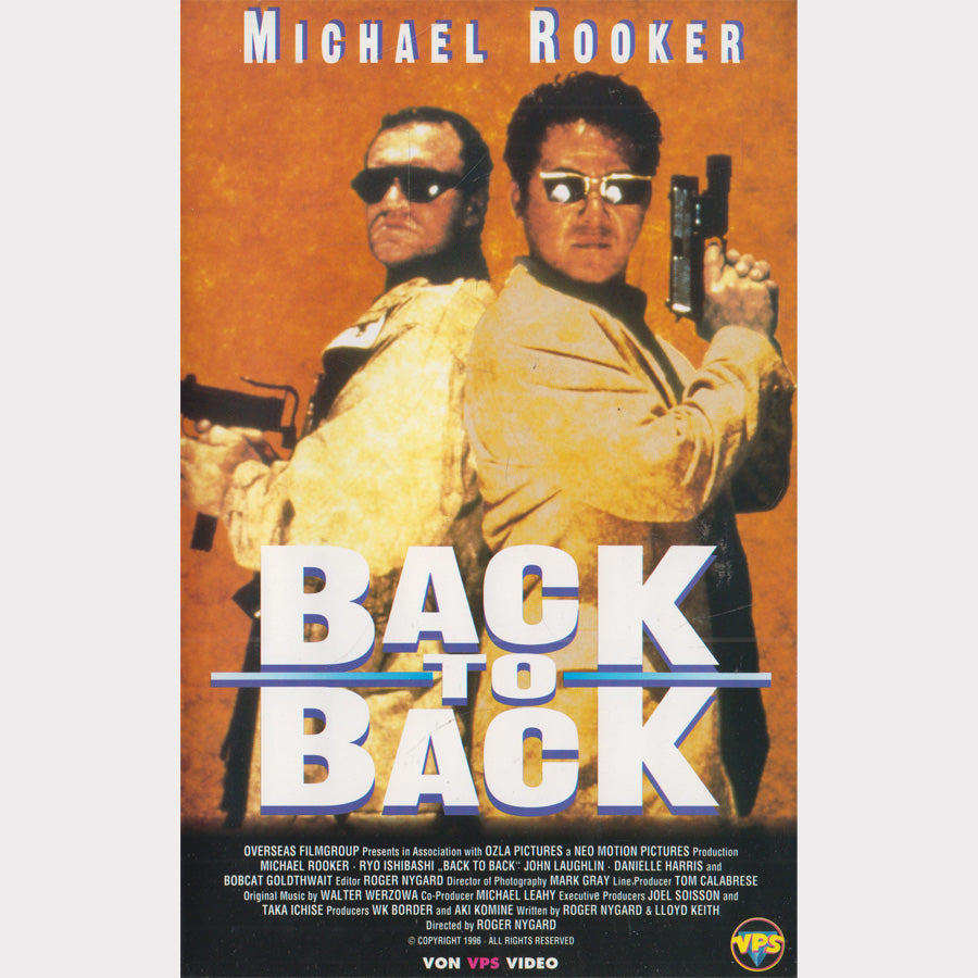Back to Back VPS Video 1996 VHS Kassette Cover