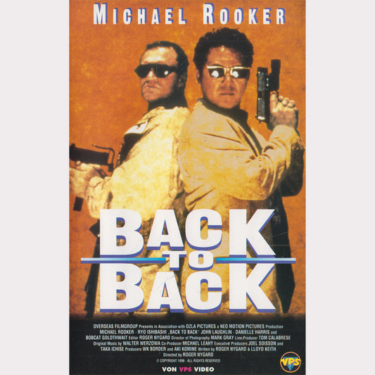 Back to Back VPS Video 1996 VHS Kassette Cover