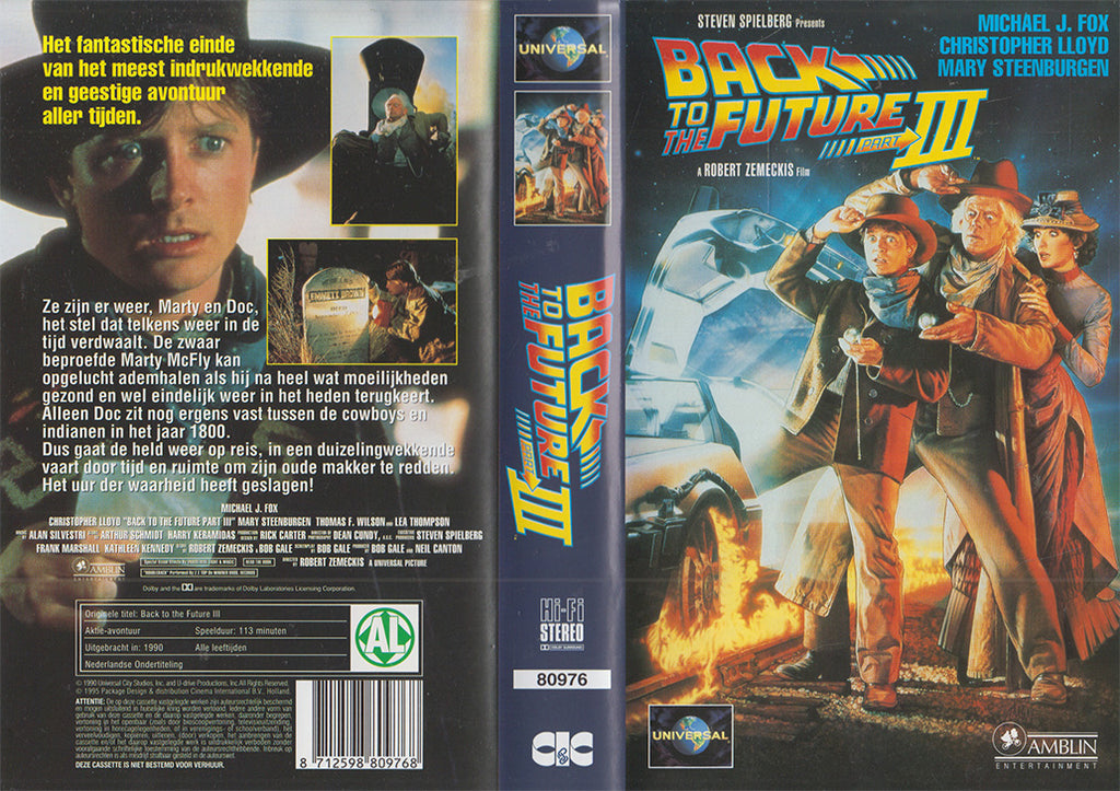 Retour vers le futur III (VHS - 1995 - NL)