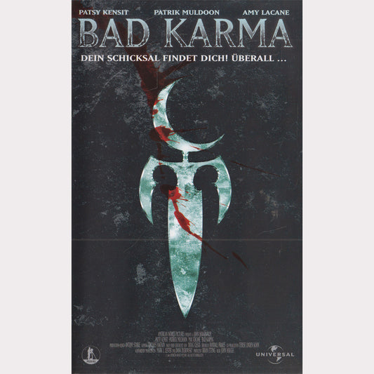 Bad Karma Universal 2002 VHS Kassette Cover