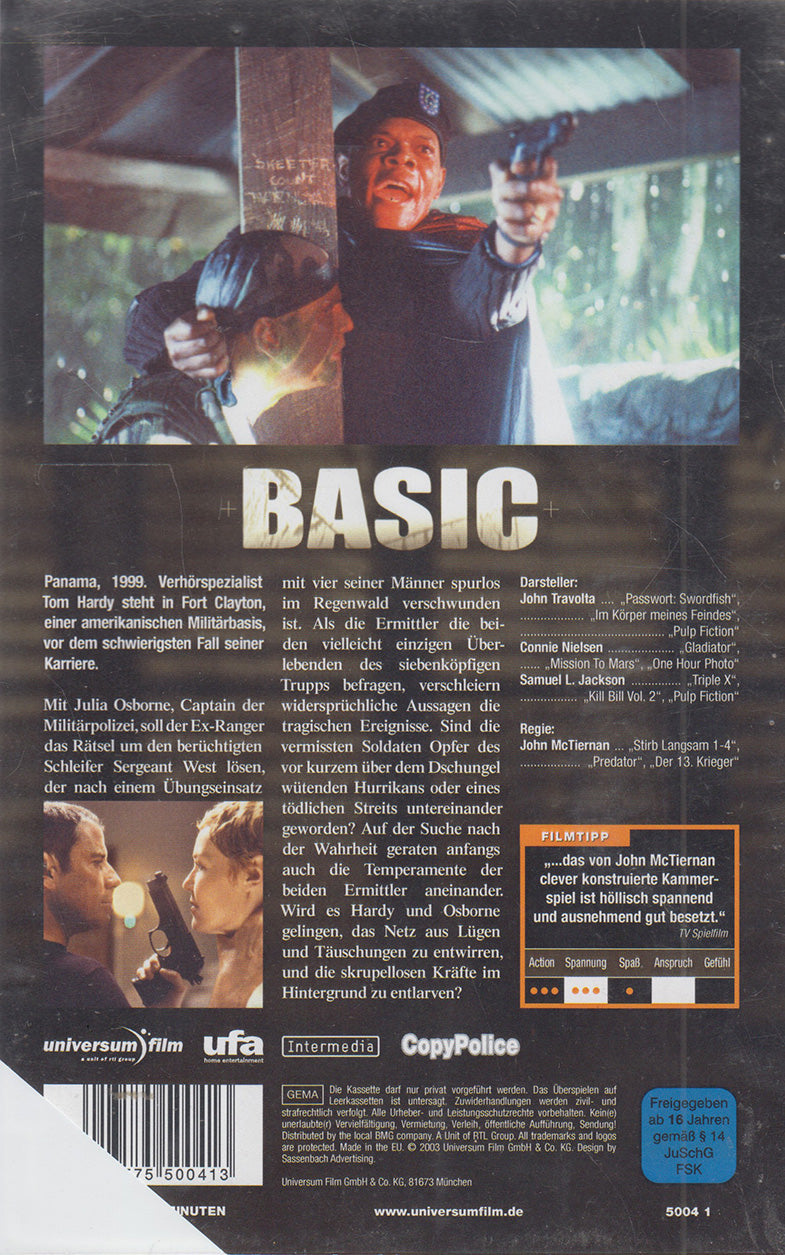 Basic - Hinter jeder Lüge eine Wahrheit [Pressekopie] (VHS - 2003 - DE)