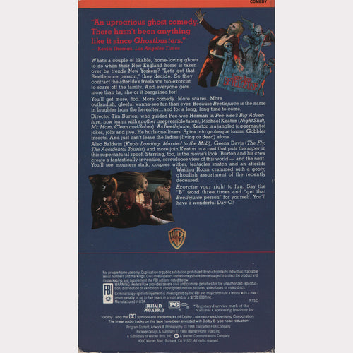 Beetlejuice (VHS - US)