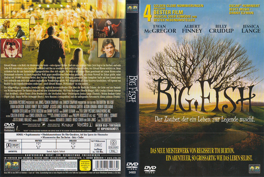 Big Fish - Der Zauber, der ein Leben zur Legende macht. (DVD - 2004 - DE)