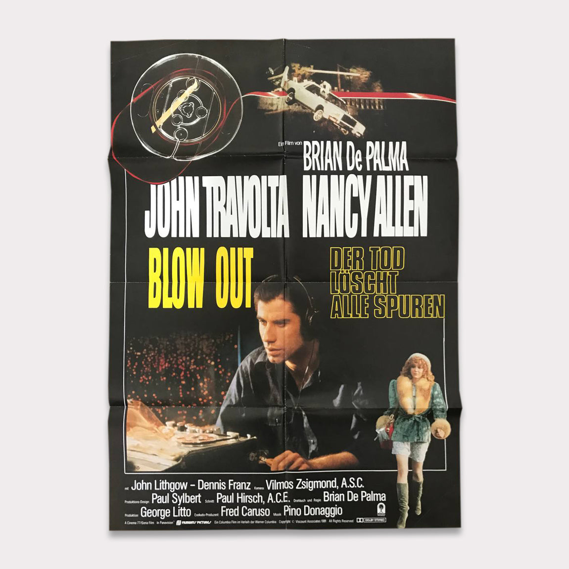 Blow Out - Der Tod löscht alle Spuren | DIN A1 Filmplakat