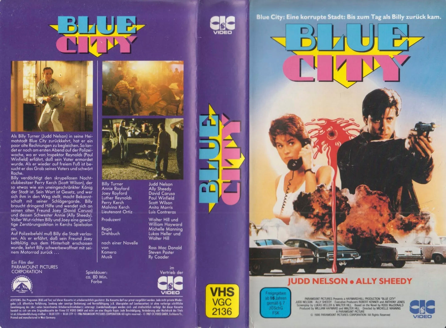 Blue City (VHS - 1987 - DE)