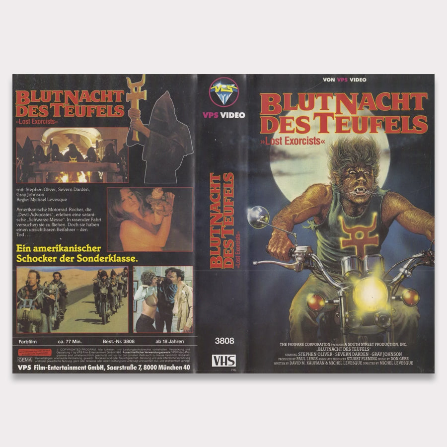 La Nuit de Sang du Diable [Insert VHS (sans cassette/boîtier)]