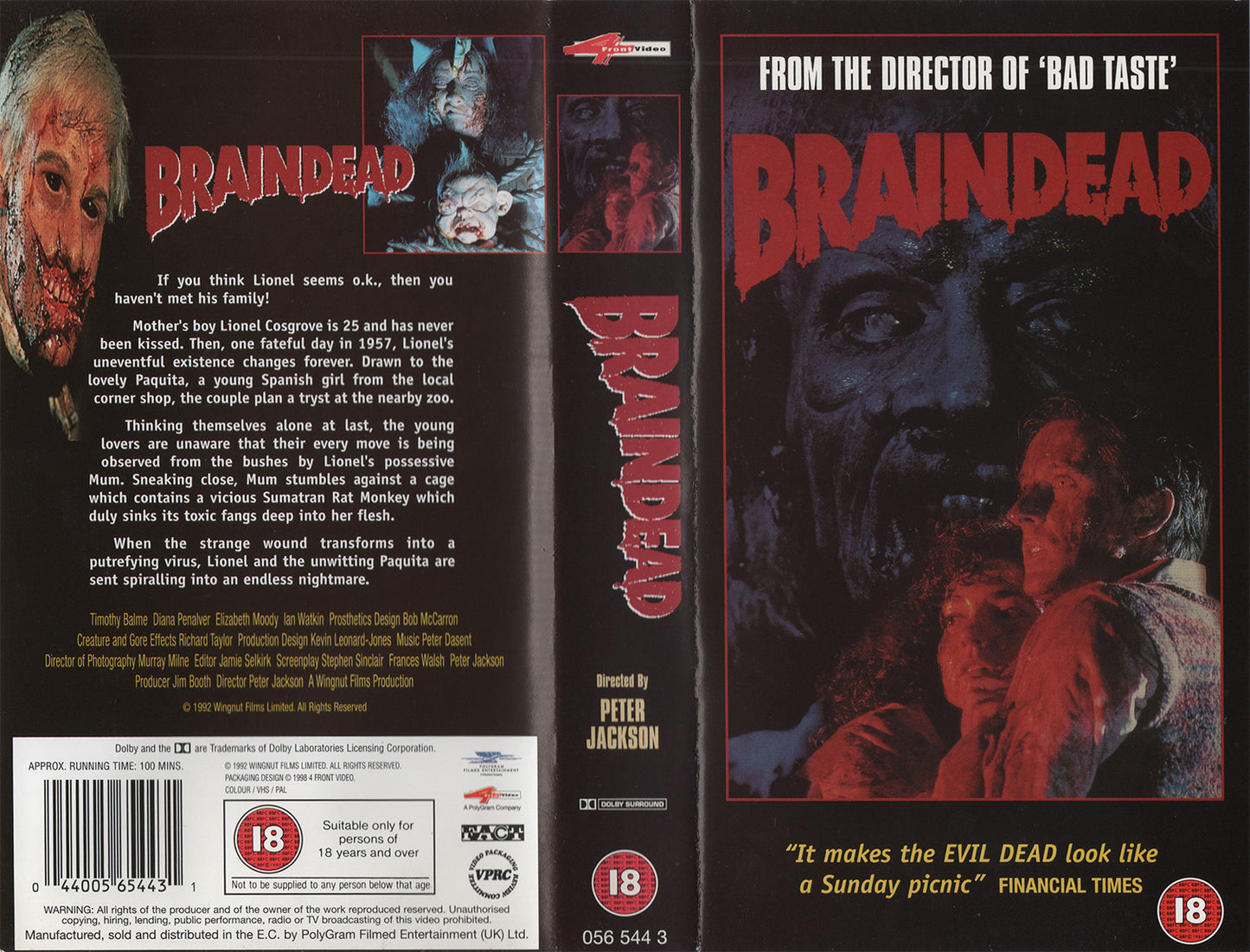 Braindead (VHS - 1998 - UK)