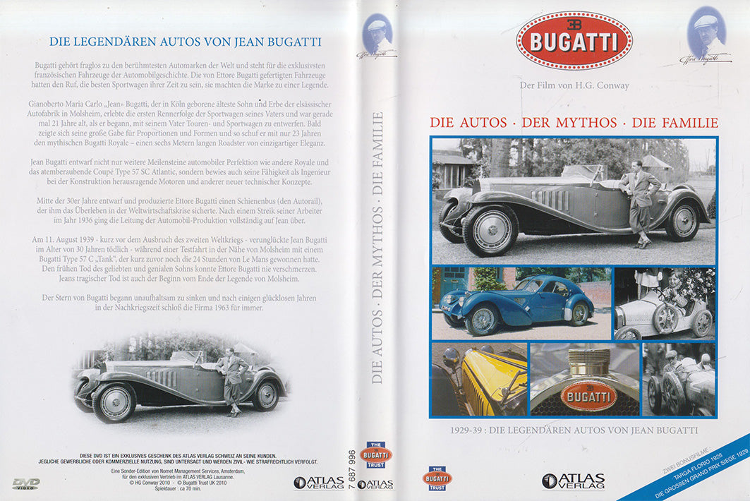 Bugatti : Les voitures - Le mythe - La famille (DVD - 2010 - DE)