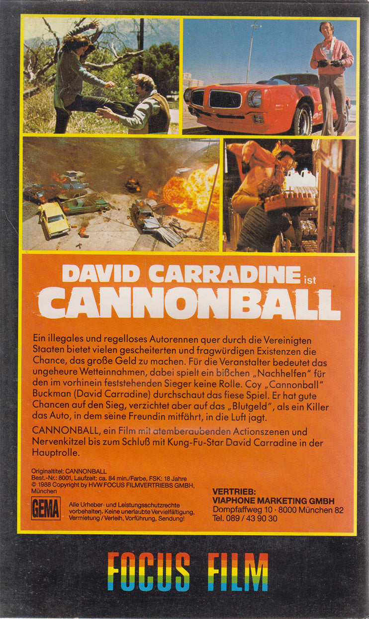 Boulet de canon (VHS - 1988 - DE)