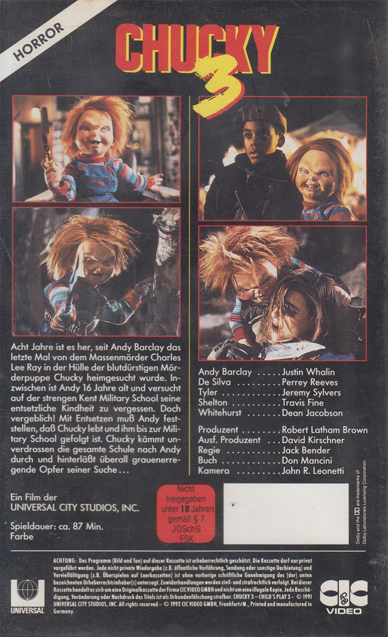 Chucky 3 (VHS - 1992 - DE)