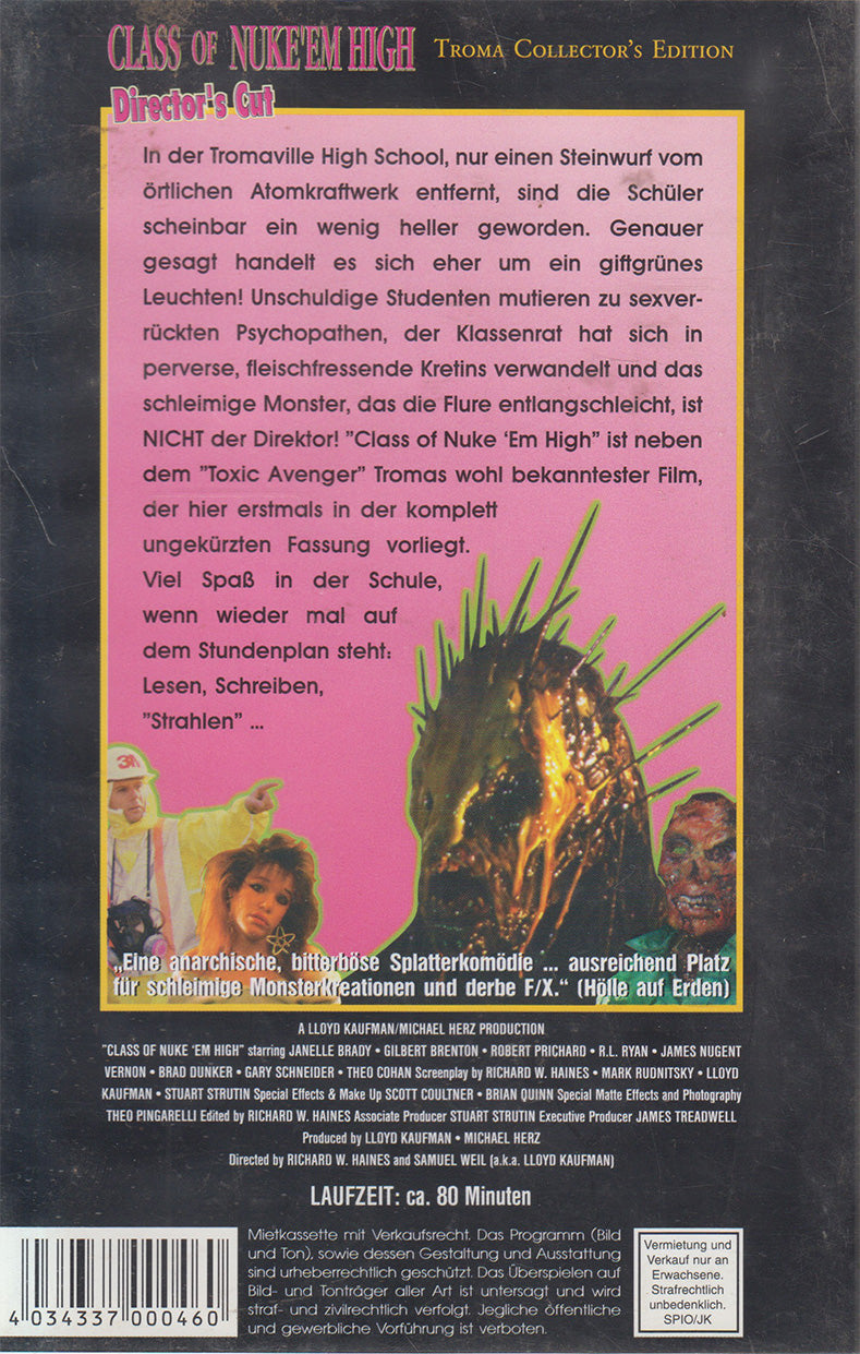 Classe de Nuke 'Em High (VHS - DE)