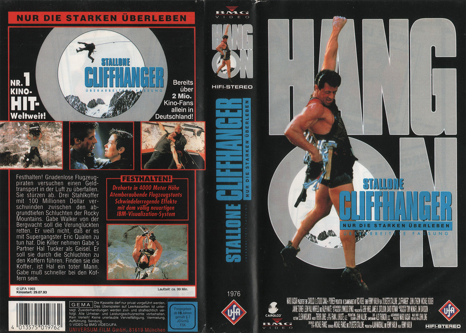 Cliffhanger - Nur die Starken überleben (VHS - 1993 - DE)