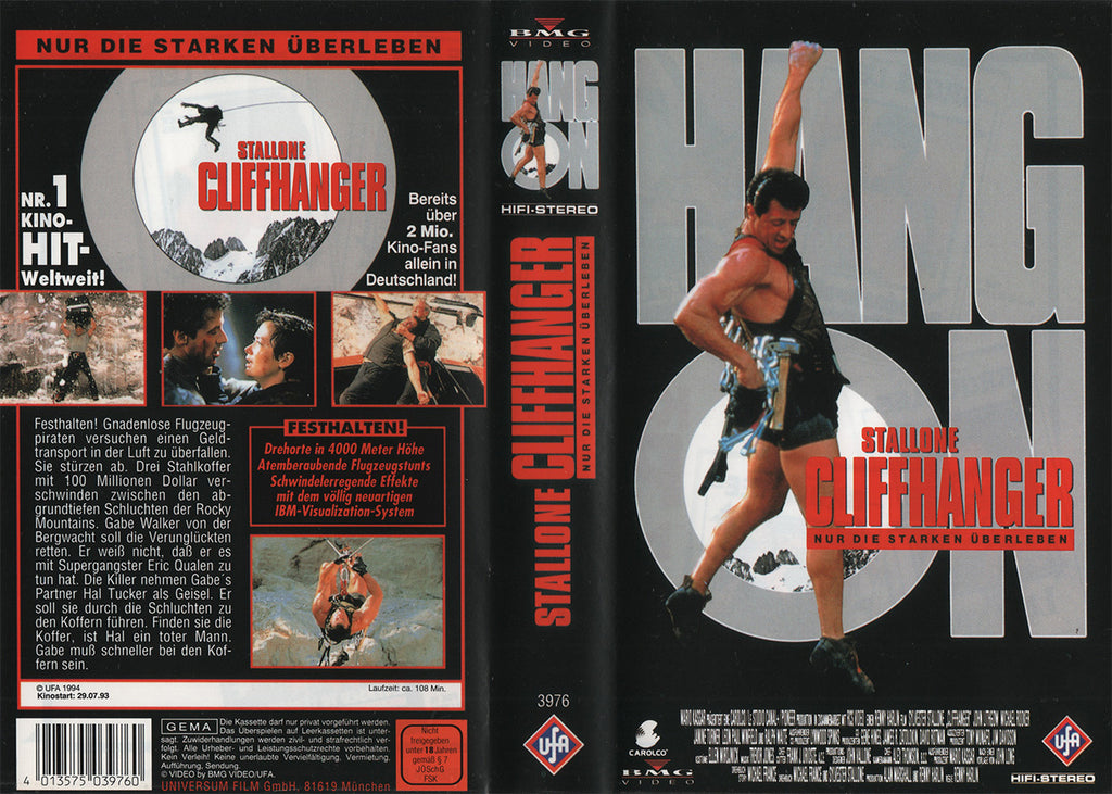 Cliffhanger - Nur die Starken überleben (VHS - 1994 - DE)