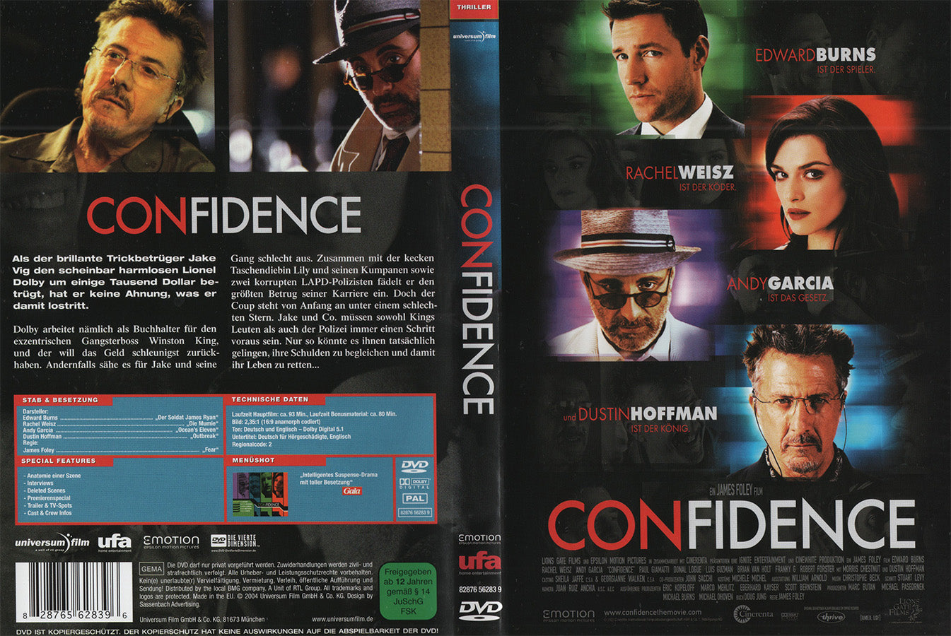 Confidence (DVD - 2004 - DE)