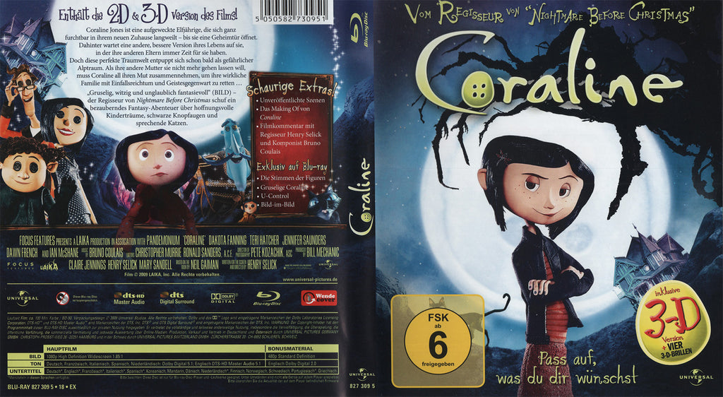 Coraline (Blu-ray - 2009 - DE)