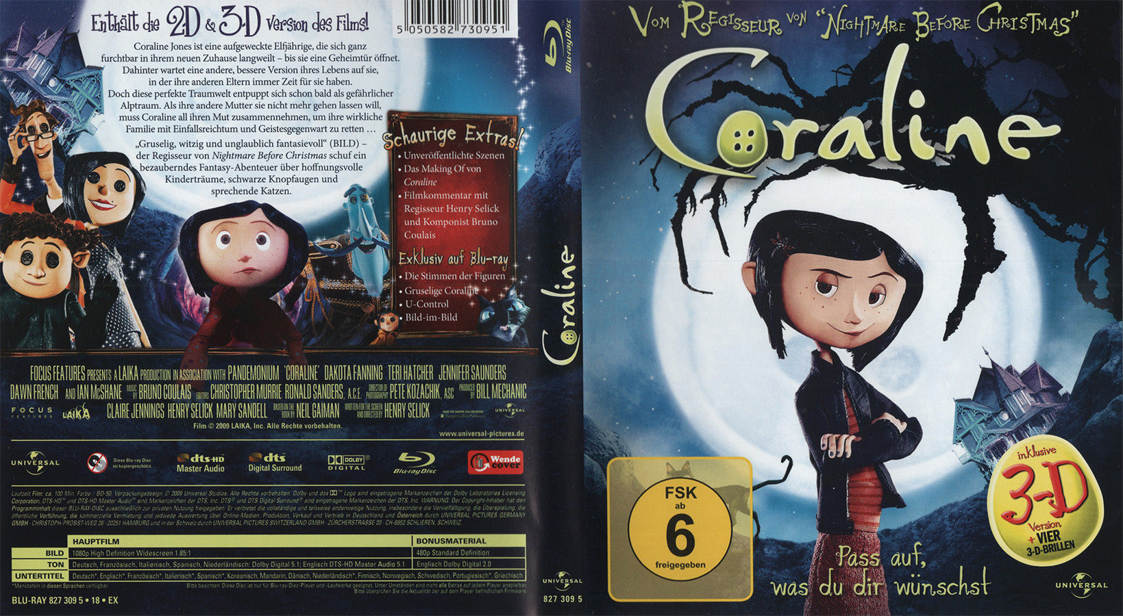 Coraline (Blu-ray - 2009 - DE)