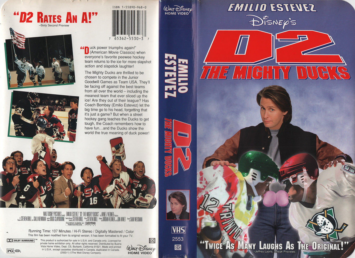 D2: The Mighty Ducks (VHS - US)