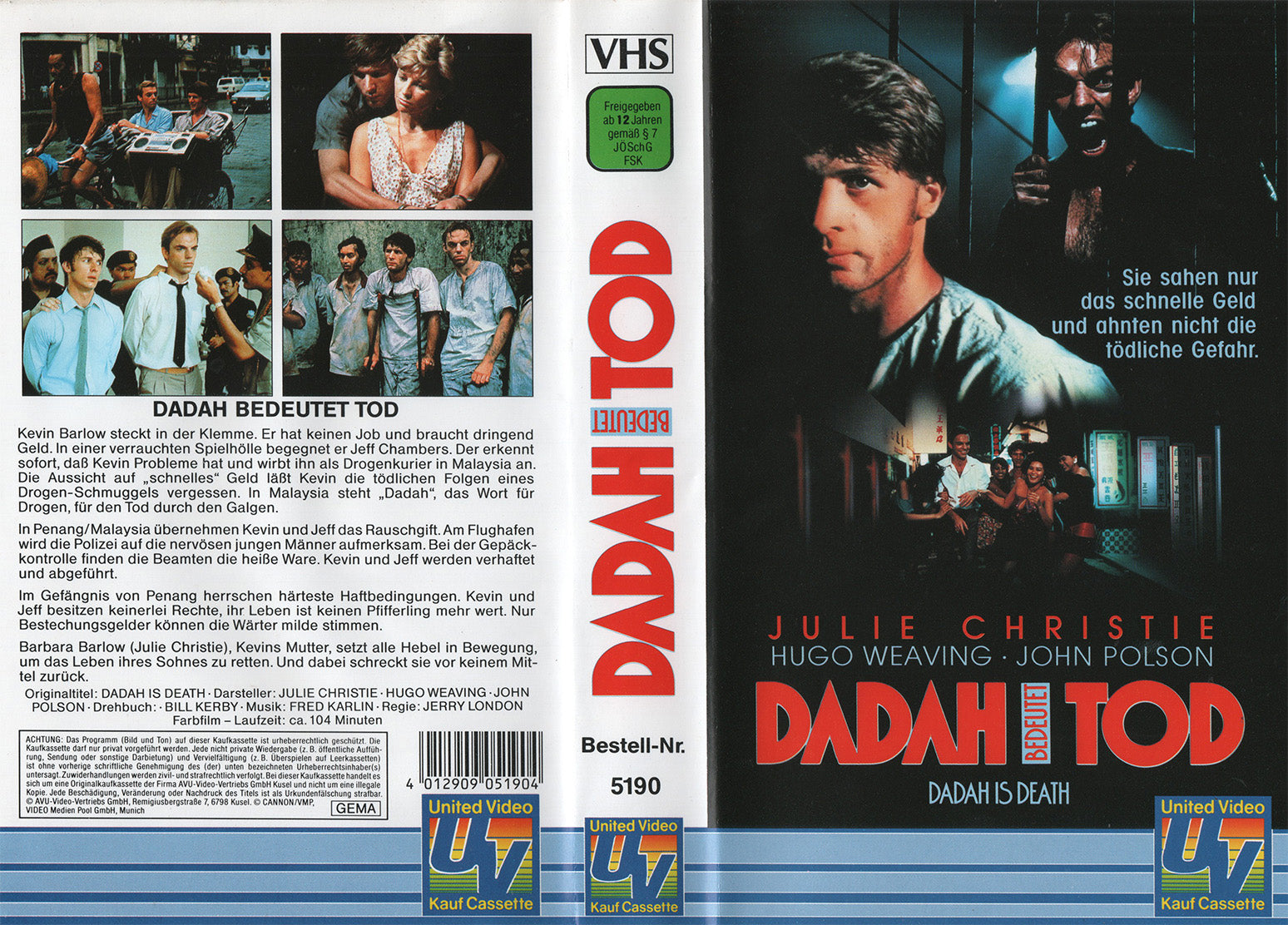 Dadah bedeutet Tod (VHS - DE)