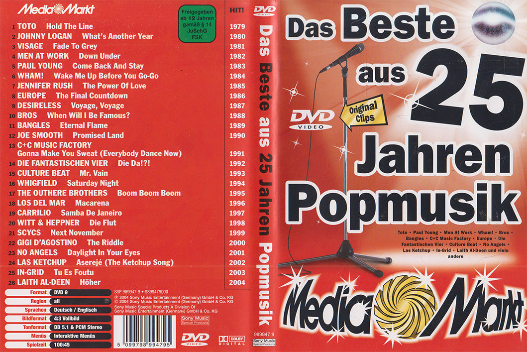 Le meilleur de 25 ans de musique pop (DVD - 2004 - DE)