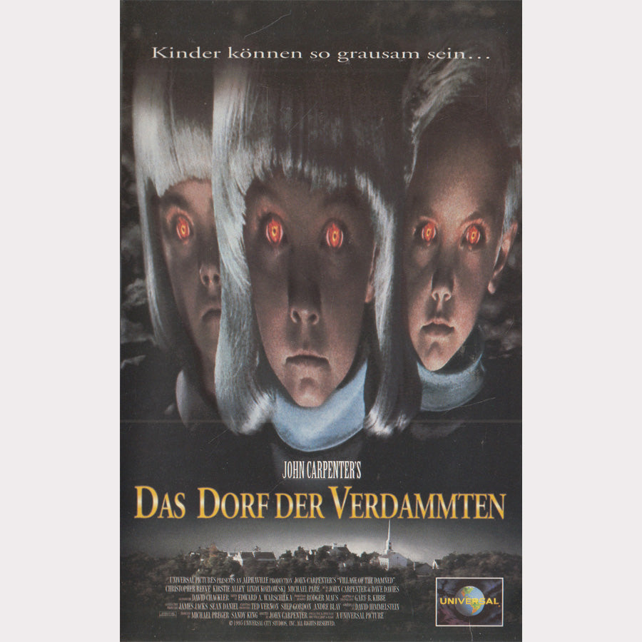 Das Dorf der Verdammten Universal CIC 1996 VHS Kassette Cover