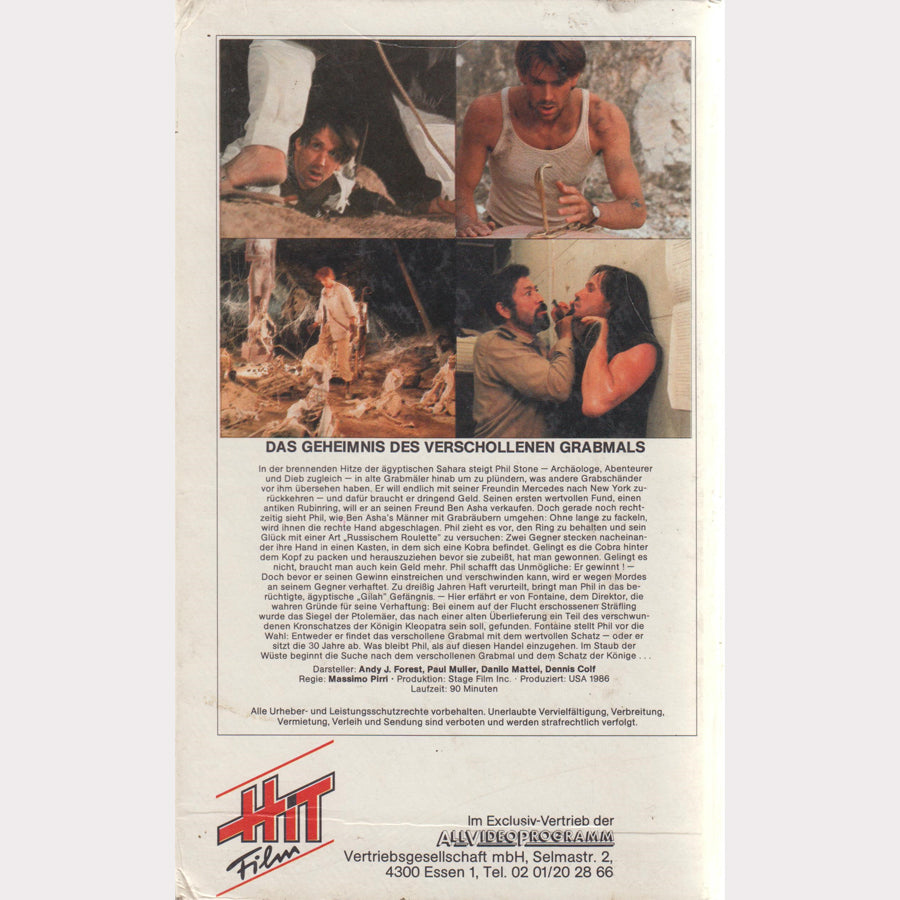 Das Geheimnis des verschollenen Grabmals (VHS - DE)