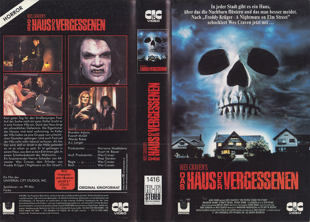 Das Haus er Vergessenen CIC Video 1992 VHS Kassette Einleger