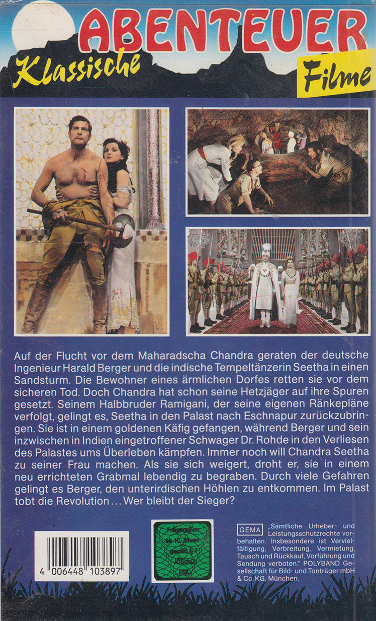 Le Tombeau indien (VHS - DE)