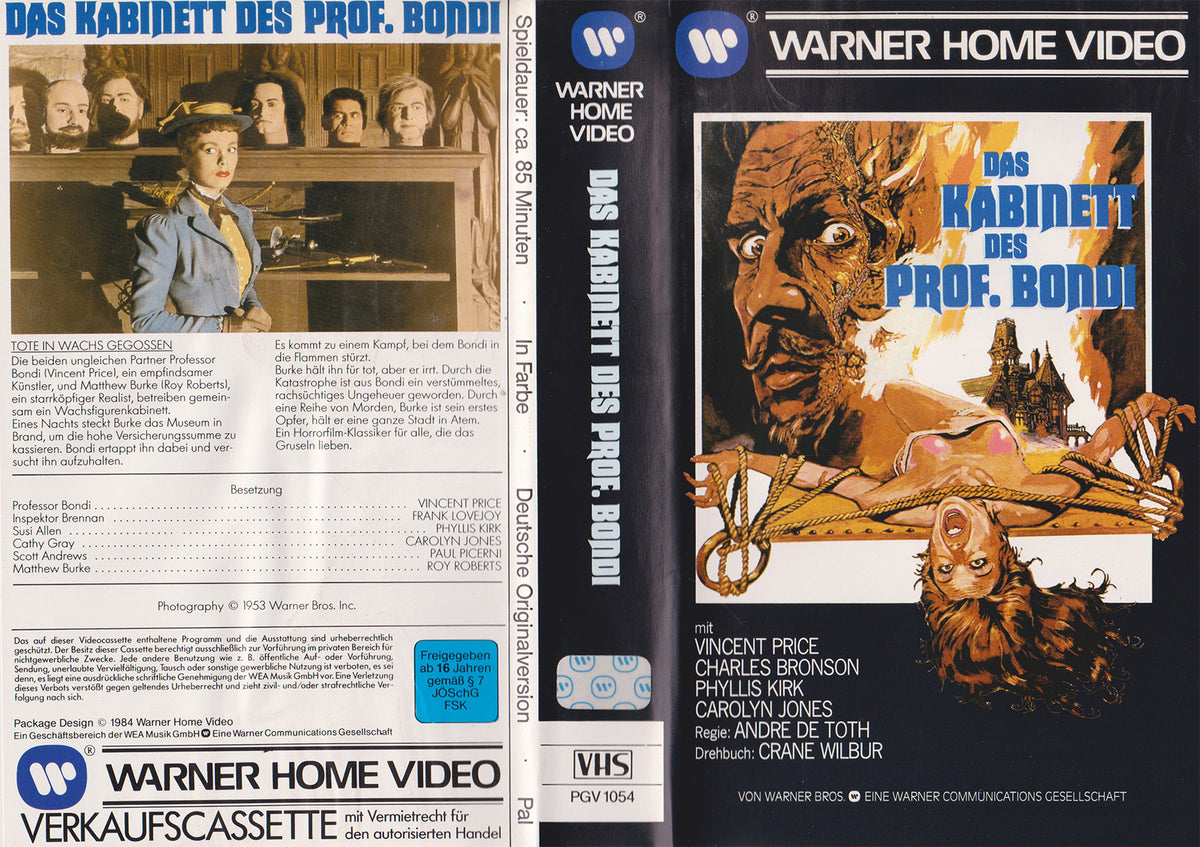 Das Kabinett des Professor Bondi (VHS - 1984 - DE)