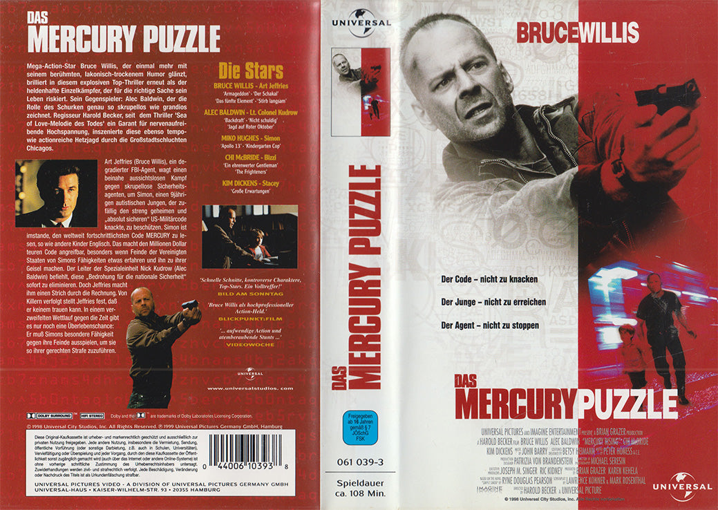 Das Mercury Puzzle (VHS - 1999 - DE)