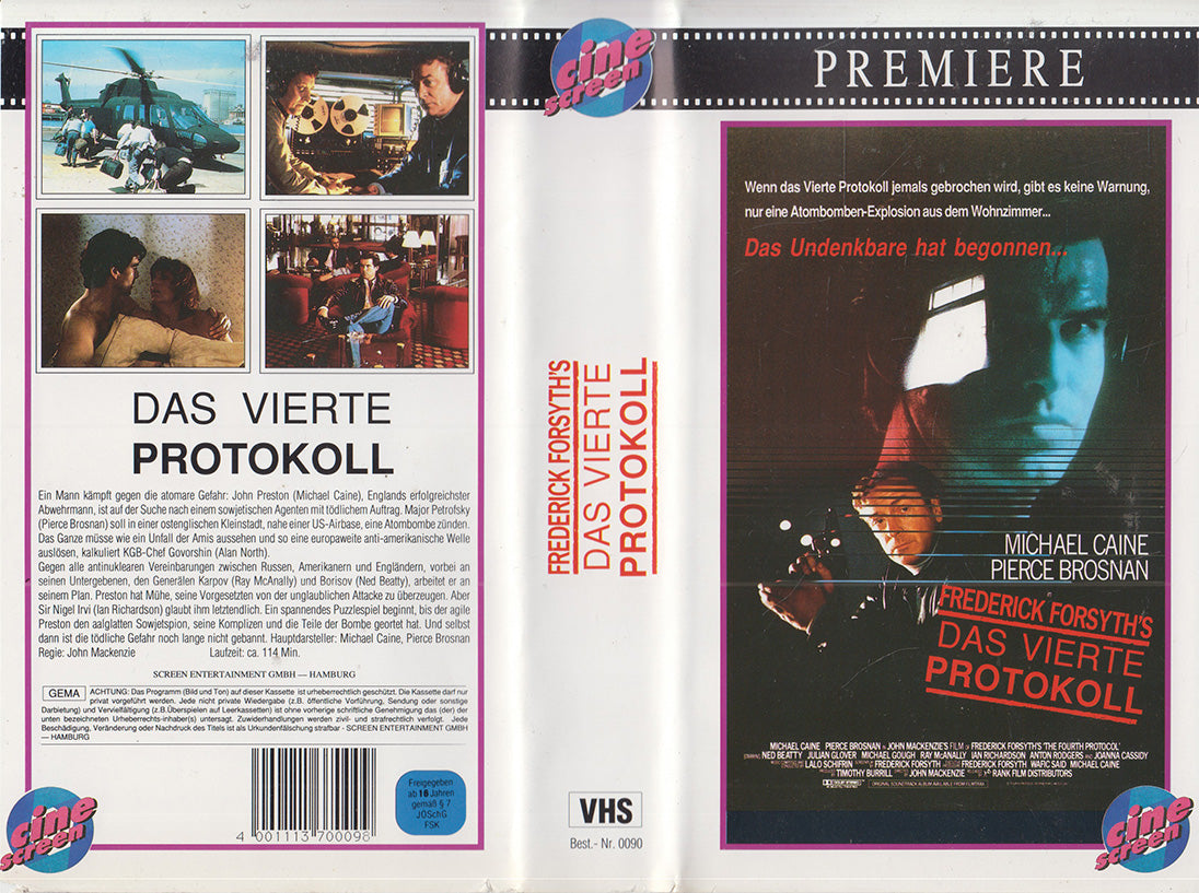 The Fourth Protocol (VHS - DE)